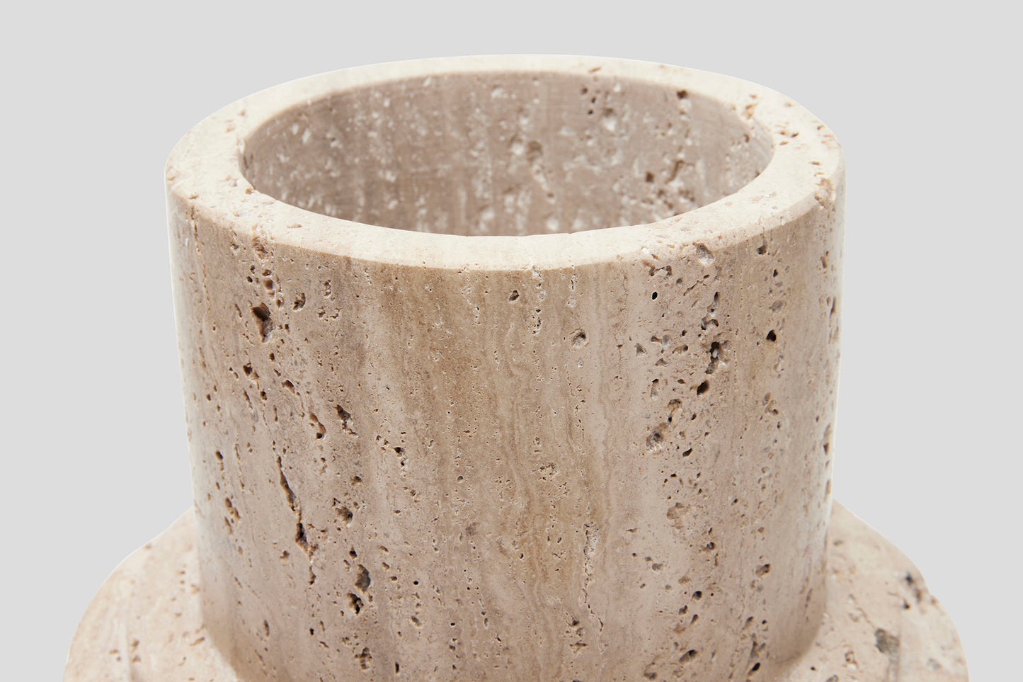 Pillar Vase Travertine
