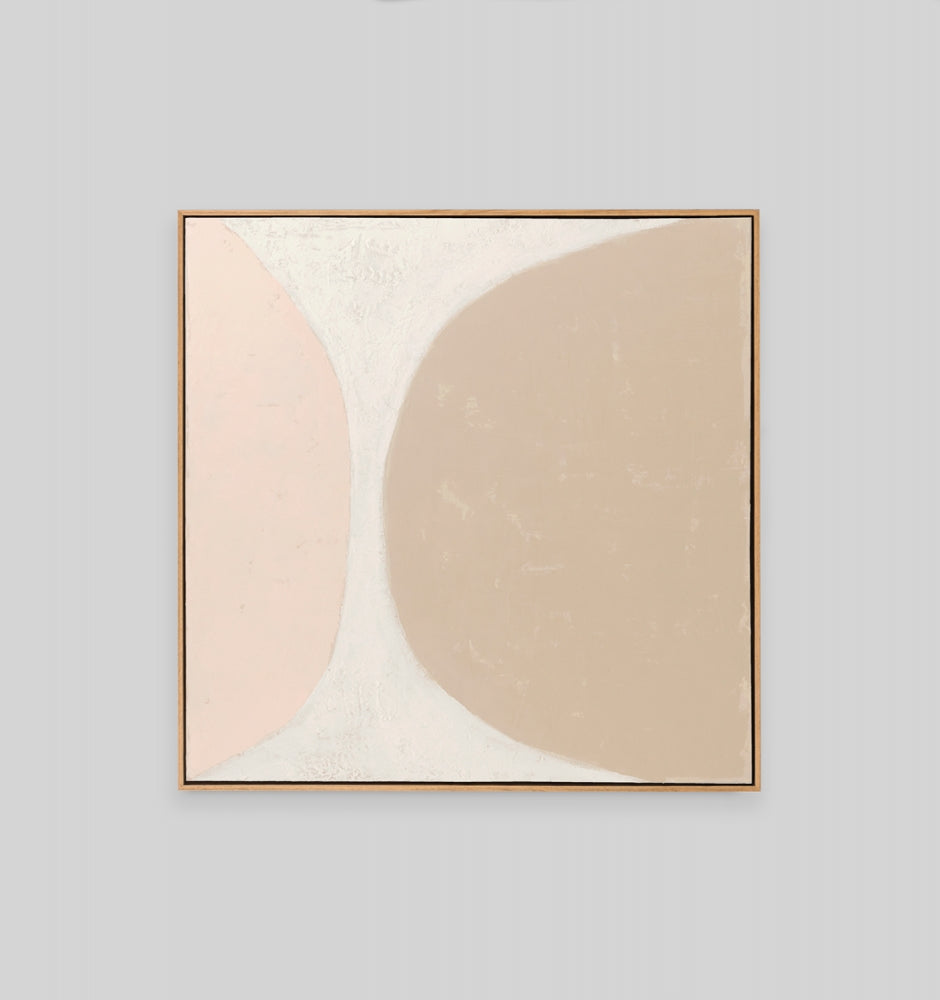 Ellipse Blush Framed Painting