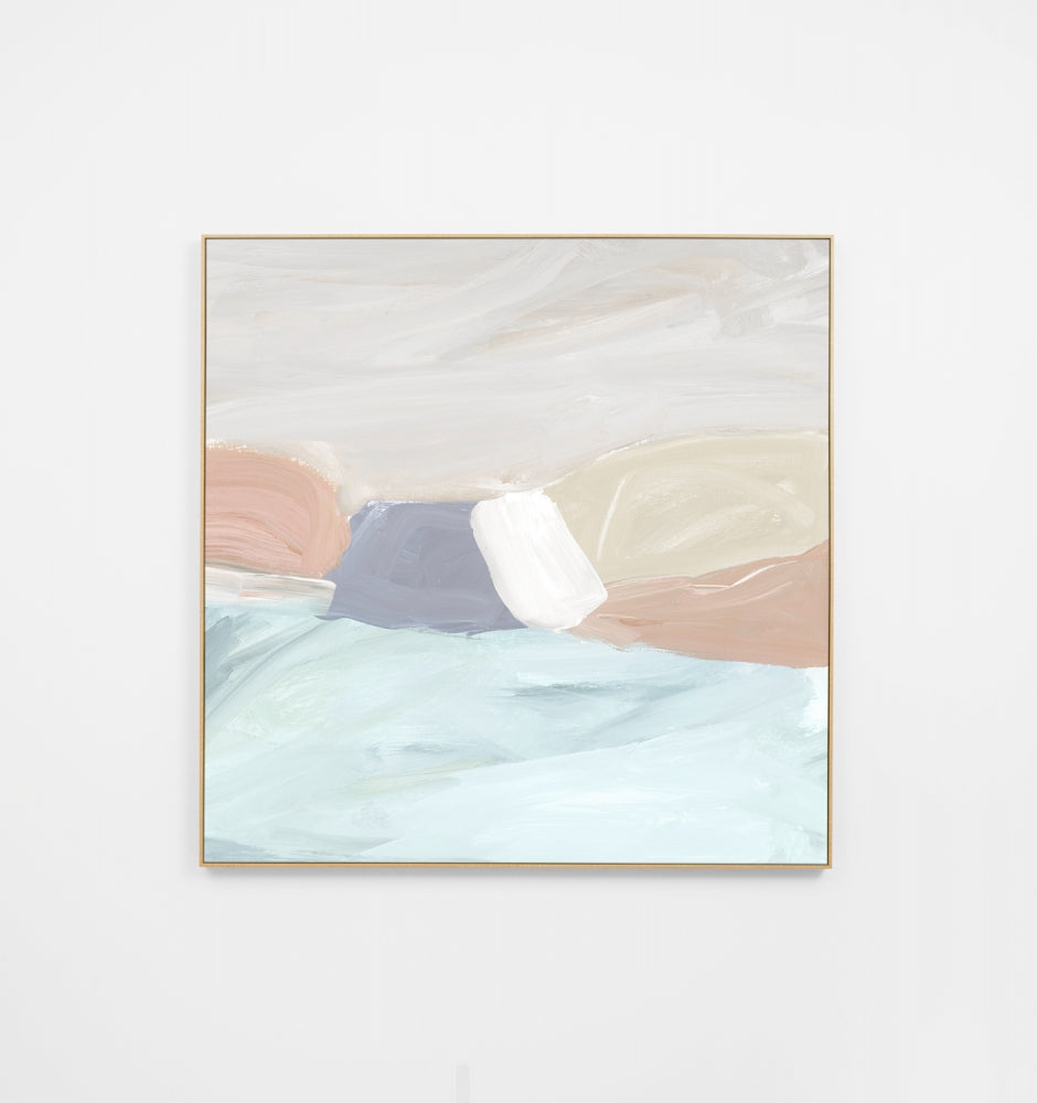 Organic Reflection Blue Canvas