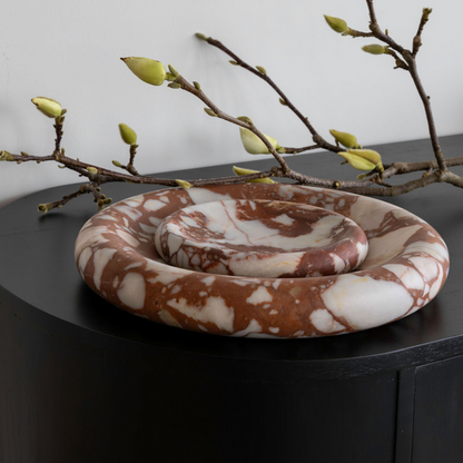 Solstice Tray Large - Brown Calacatta