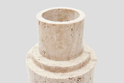 Pillar Vase Travertine