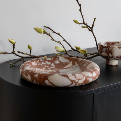 Solstice Tray Large - Brown Calacatta