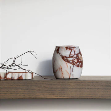 Collector Cannister - Brown Calacatta