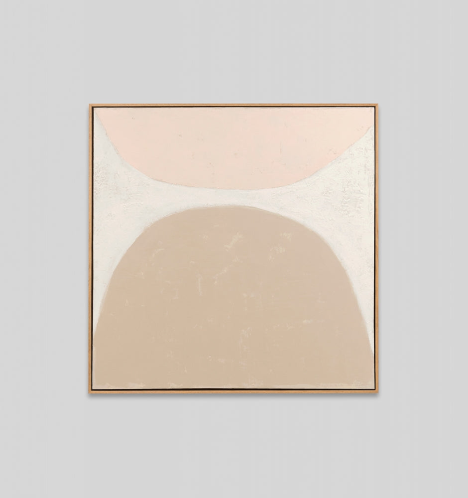 Ellipse Blush Framed Painting