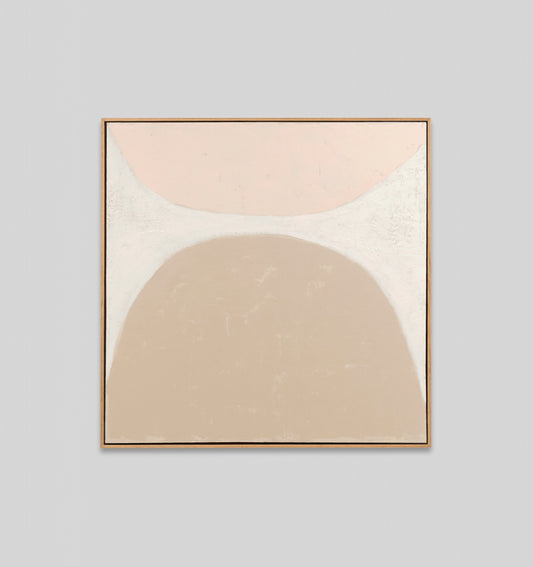 Ellipse Blush Framed Painting
