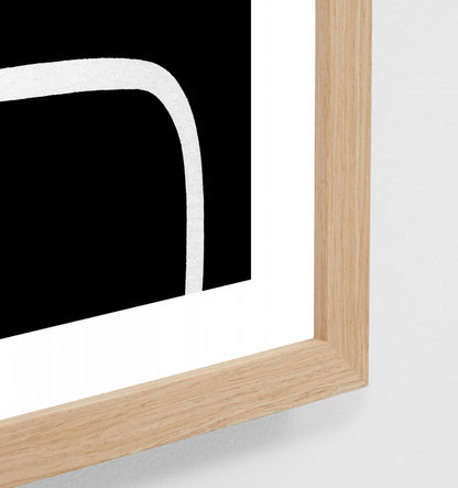 Lines Black 1 Print