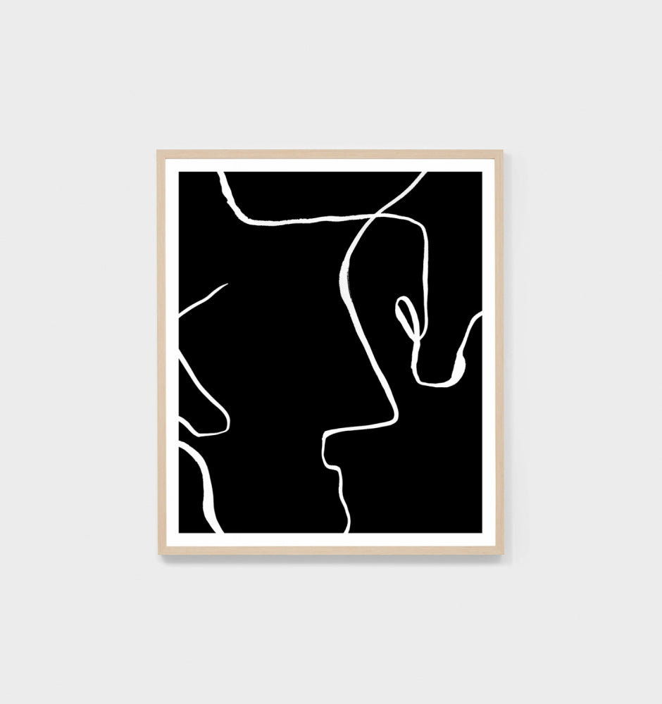 Lines Black 2 Print