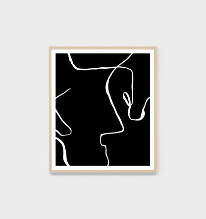Lines Black 2 Print