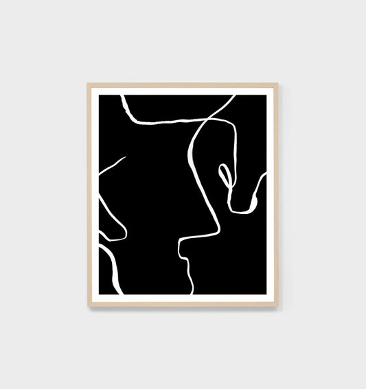 Lines Black 2 Print