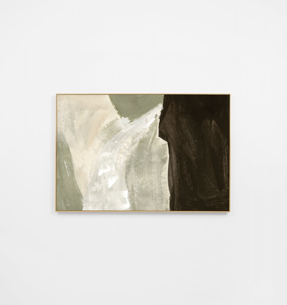 Organic Drift Moss Canvas