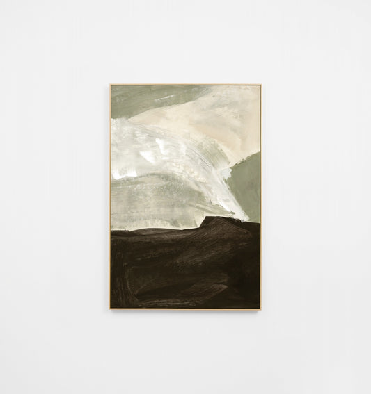 Organic Drift Moss Canvas