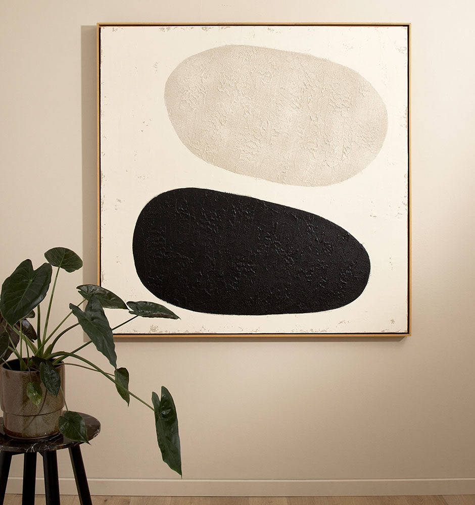 Organic Play Black Framed Painting