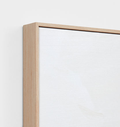 Peaceful Muse Sand Framed Canvas