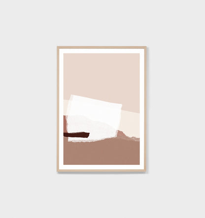 Torn Abstract Blush Print