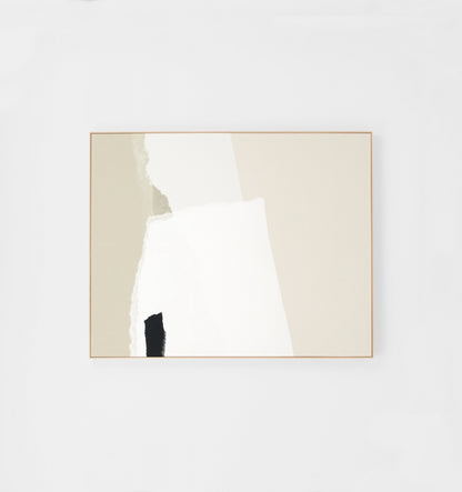 Torn Natural 1 Framed Canvas