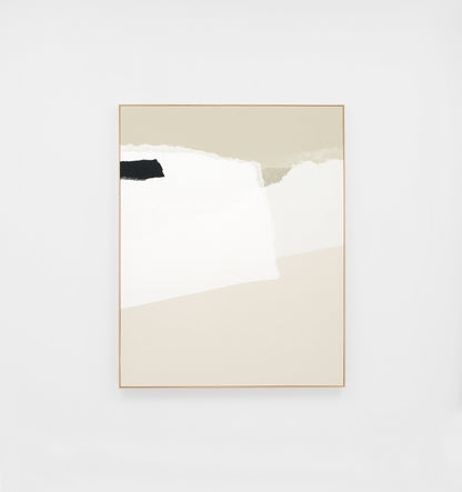 Torn Natural 1 Framed Canvas