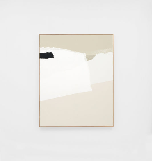 Torn Natural 1 Framed Canvas
