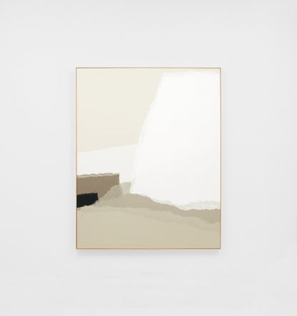 Torn Natural 2 Framed Canvas