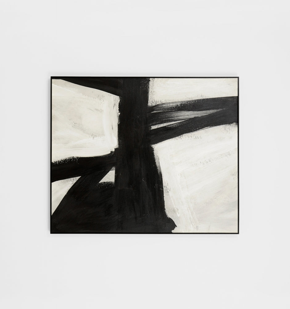Xander Black 1 Framed Canvas