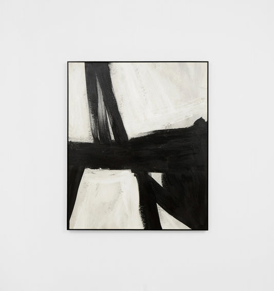 Xander Black 1 Framed Canvas