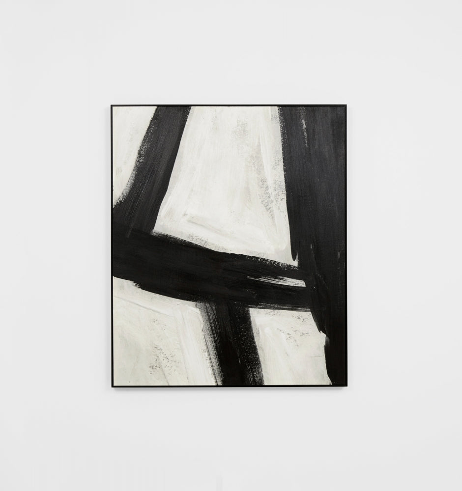 Xander Black 2 Framed Canvas