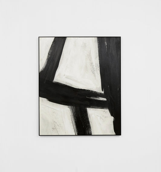 Xander Black 2 Framed Canvas